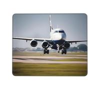 Tapis de souris rectangulaire imprimé avion en vol, tapis de souris pour ordinateur, tapis de souris antidérapant 25,4 x 30,5 cm, 20,9 x 24,1 cm