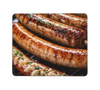 Tapis de souris rectangulaire imprimé Fast Food pour ordinateur, tapis de souris antidérapant 25,4 x 30,5 cm, 20,9 x 24,1 cm