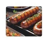 Tapis de souris rectangulaire imprimé Fast Food pour ordinateur, tapis de souris antidérapant 25,4 x 30,5 cm, 20,9 x 24,1 cm