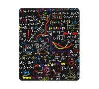 Tapis de souris rectangulaire imprimé formule mathématique, base en caoutchouc antidérapant, 30,5 x 25,4 cm