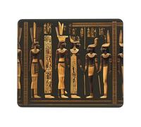 Tapis de souris rectangulaire imprimé hiéroglyphe égyptien antique pour ordinateur, tapis de souris antidérapant 25,4 x 30,5 cm, 20,9 x 24,1 cm