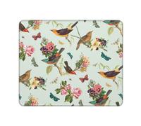 Tapis de souris rectangulaire imprimé oiseau pour ordinateur portable, 25,4 x 30,5 cm