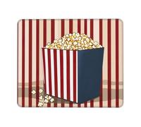Tapis de souris rectangulaire imprimé pop-corn pour ordinateur, tapis de souris antidérapant 25,4 x 30,5 cm, 20,9 x 24,1 cm