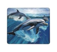Tapis de souris rectangulaire, tapis de souris de jeu dauphins, tapis de souris en caoutchouc antidérapant, protection de bureau, décoration de bureau personnalisée