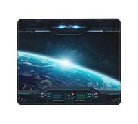 Tapis de souris rectangulaire, Vues de l'espace extra-atmosphérique depuis le vaisseau spatial, tapis de souris de jeu en caoutchouc antidérapant, protection de bureau, décoration de bureau