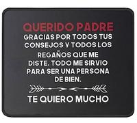 Tapis De Souris Regalos Para El Dia Del Padre Padre Regalo Querido Padre Gracias Por Tus Consejos Dad sous-Main Doux Tapis De Bureau Comfortable Mouse Pad pour Table Travail Claviers 25X30CM