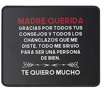 Tapis De Souris Regalos Para Mama De Dia De Madres Querida Madre Mother's Day in Spanish Mom Mouse Pad Anti-Dérapant sous-Main Comfortable Tapis De Bureau pour Claviers Table Voyage 25X30CM