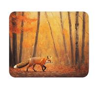 Tapis De Souris Renard Roux En Automne Tapis De Bureau Anti-Dérapant Sous-Main Pour Clavier Et Souris Moderne Tapis De Souris Gaming Pour Gaming Ordinateur Souris 25X30Cm