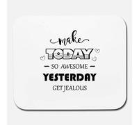 Tapis De Souris Rendez Cette Journée Extraordinaire Tapis Souris Imperméable Mouse Pad Glissement Facile Accessoires De Jeu pour Travail Bureau Ordinateur Portable M