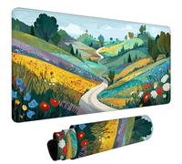 Tapis de Souris, Résistant à Usure Lavable Tapis de Souris antidérapant, Bords Surpiqués, Grand Mat de Bureau Convient pour Les Jeux, Bureau, XXL Mouse Pad 1000x400x3mm VillageDessins Animés #L1890