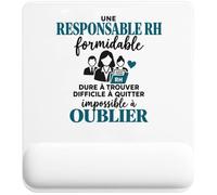 Tapis de Souris Responsable RH Formidable | Tapis Ergonomique 22 × 18 cm Repose-Poignet Mousse | Bureau Télétravail Études | Idée Cadeau Ressources Humaines Collègue Noël