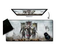 Tapis de souris rétro coucher de soleil néon, style synthwave, surface imperméable, grand tapis de bureau avec base en caoutchouc antidérapante