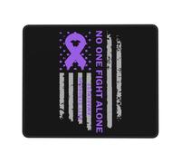 Tapis De Souris Rett Syndrome Awareness America Flag Purple Ribbon Mousepad Anti-Dérapant sous-Main Parfait Mouse Pad pour Travail Voyage Claviers 25X30CM