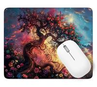 Tapis De Souris Rêve Mouse Pad Petit 34 x 28 cm, Arbre Tapis Souris Gamer, Base en Caoutchouc Imperméable et Antidérapante, Vous Une Glisse Ultra-Douce et Un Suivi Optimal pour Travail, Jeux p1j-23