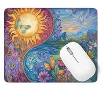 Tapis De Souris Rêve Mouse Pad Petit 60 x 40 cm, Fleur Tapis Souris Gamer, Base en Caoutchouc Imperméable et Antidérapante, Vous Une Glisse Ultra-Douce et Un Suivi Optimal pour Travail, Jeux p1j-92