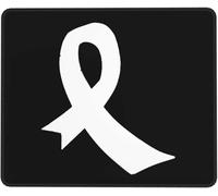 Tapis De Souris Ribbon Flag Lung Cancers Awareness Mouse Pad Antidérapante Accessoires De Jeu Imperméable Mousepad pour Ordinateur Travail Bureau M