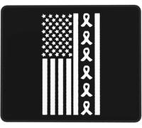 Tapis De Souris Ribbon Flag Lung Cancers Awareness sous-Main Durable Mousepad Portable Accessoires De Jeu pour Jeu Travail Ordinateur XL
