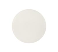 Tapis de Souris Rond Cuir Blanc - Coutures Artisanales et Fond Antidérapant