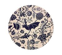 Tapis de souris rond motif chauve-souris de 20,3 cm - Votre compagnon de bureau pour bureau, ordinateur portable, ordinateurs personnels et consoles