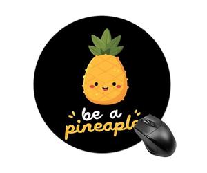 Tapis De Souris Rond Sois Un Ananas avec Bord Cousu Doux Tapis De Souris Antidérapant, pour Maison, Ordinateur Portable, Ordinateur, Jeux, 20cm