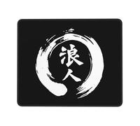 Tapis De Souris Ronin, Caractère Kanji Japonais Accessoires De Jeu Imperméable Mouse Pad Antidérapante Tapis Souris pour Bureau Gaming Ordinateur Portable M