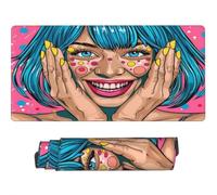 Tapis de Souris Rose 1200x600 mm XXL Tapis Souris Gaming Grand, Mouse Pad Dame sous Main Bureau Imperméable et Base en Caoutchouc Antidérapant pour PC, Ordinateur Portable, Maison, Bureau -MP176