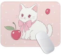 Tapis de Souris Rose 60 x 40 cm, Tapis Souris Gaming Chat, Mouse Pad avec Base Anti-Dérapante en Caoutchouc, Améliore la Précision et la Vitesse, Petit Portable Mouse Pad pour Gamer, Bureau M3-968
