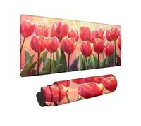 Tapis de Souris Rose Grand Tapis de Souris XXL 1000x500 mm Tapissouris Bords Surpiqués Désign, Mouse Pad avec Base en Caoutchouc Antidérapant Surface pour Gamer, Ordinateur, Cadeau Femme Homme C-26
