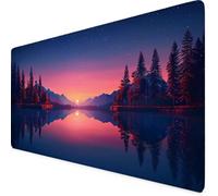 Tapis de Souris Rose Tapis de Souris XXL Coucher de Soleil Mouse Pad Gaming Haute Précision et Vitesse avec Bords Cousus et Base en Caoutchouc Antidérapante, pour Bureau, Études 1000 x 500mm r161u