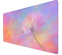 Tapis de Souris Rose Tapis de Souris XXL Pissenlit Mouse Pad Gaming Haute Précision et Vitesse avec Bords Cousus et Base en Caoutchouc Antidérapante, pour PC, Bureau, Études, Gaming 600 x 300mm w32u