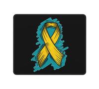 Tapis De Souris Ruban De Sensibilisation Journée De Prévention du Suicide Friction Faible Tapis De Souris Gaming Résistant À Usure Gamer Mouse Pad pour Gaming Maison Pc 25X30Cm
