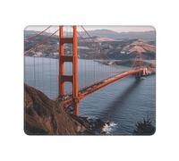 Tapis De Souris San Francisco Golden Gate Bridge Mouse Pad Durable Mousepad Résistant Aux Eclaboussures Tapis Souris pour Ordinateur Travail Gaming L