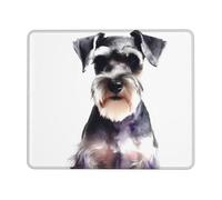 Tapis De Souris Schnauzer Bien Élevé Étanche Tapis De Souris Gaming Portable Mousepad pour Clavier Accessoires Pc 10X12In