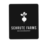 Tapis De Souris Schrute Farms Beets Bed and Breakfast Mouse Pad Parfait sous-Main Comfortable Tapis De Bureau pour Travail Claviers Table 25X30CM