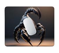 Tapis de Souris, Scorpion Noir Tapis de Souris Gamer Mousepad de Bureau 34x28 cm Base en Caoutchouc Antidérapante étanche Lavable la Vitesse et la précision Améliorées Accessoire Bureau V-387