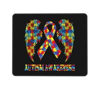 Tapis De Souris Sensibilisation À l'Autisme Et À La Personnalité Colorée Accessoires De Jeu Antidérapante sous-Main Imperméable Mouse Pad pour Jeu Ordinateur Gaming M