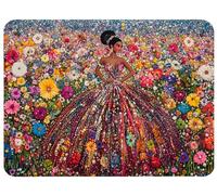 Tapis de Souris Sept Couleurs 29 x 24 cm, Femme Tapis de Souris Gaming Base Antidérapant Caoutchouc avec Coutures sur Les Bords Mousepad Précision Vitesse pour Ordinateur Maison Deco Bureau, Model998