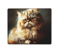 Tapis de souris Serious and Focused Little Cat - Durable et respectueux de l'environnement - Pour jeux et bureau - Design antidérapant pour un confort et une précision améliorés