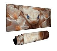 Tapis de Souris Serpent Tapis de Souris Gamer Animal Mouse Pad Bords cousus Précision et Vitesse Améliorées pour Decoration Maison Bureau Pc Portable Pc Gamer Clavier Sans fil 30 x 60 x 0.3cm DBYH3956