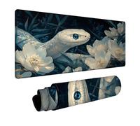 Tapis de Souris Serpent Tapis de Souris Gamer Paysage Mouse Pad Bords Cousus Précision et Vitesse Améliorées pour Decoration Maison Bureau Pc Portable Clavier sans Fil 30 x 70 x 0.3cm DBYH-3950