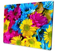 Tapis de souris Shalysong color avec motif floral, antid rapant, en caoutchouc, pour ordinateur, design personnalis