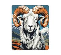 Tapis De Souris Sheep Head Retro Animal Mouse Pad Imperméable Tapis Souris Antidérapante sous-Main pour Travail Ordinateur Portable Gaming M