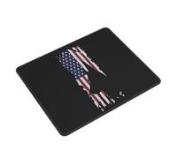 Tapis De Souris Shepherd Dog American Flag Mousepad Glissement Facile Tapis Souris Imperméable sous-Main pour Travail Gaming Ordinateur S