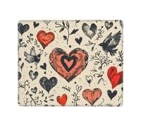 Tapis de souris Silhouette d'un cœur pour ordinateurs portables de bureau, tapis de souris carré lavable, base en caoutchouc antidérapant pour bureau d'ordinateur