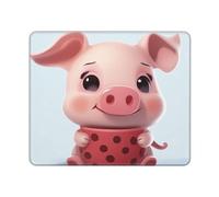 Tapis de souris Smiling - Design personnalisé - Imperméable - Lavable - Avec base en caoutchouc antidérapant - Carré - Pour ordinateur portable, bureau, maison - 25,4 x 30,5 cm