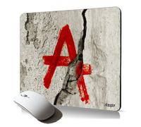 tapis de souris souple anarchie graffeur graffiti mur accessoire ordinateur fixe flexible et durable fissure revolte punk