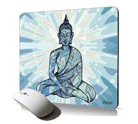 tapis de souris souple bouddha fantaisie accessoire informatique de qualite durablee zen durable chine assis spirituel