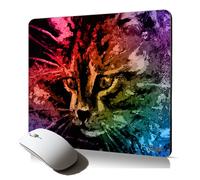 tapis de souris souple chat mignon chaton pour les professionnel et gamer artistique de qualité motif multicolore