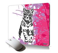 tapis de souris souple chat motif azteque graphique mouse pad original pour les professionnel chaton fleur cadeau
