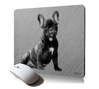 Tapis de Souris Souple Chien Bouledogue Francais antidérapent de qualité Durable Animal Design Unique Mignon Chiot Dessin